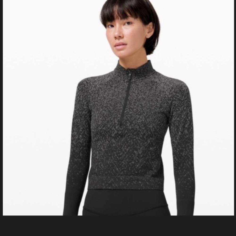 Lululemon Rest Less Cropped 1/2 Zip